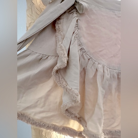 EMMIE ROSE Ruffle Wrap Mini Skirt - Picture 5 of 13